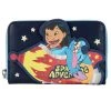 Spirit Halloween Loungefly Glow in the Dark Space Adventure Zip Wallet - Lilo & Stitch