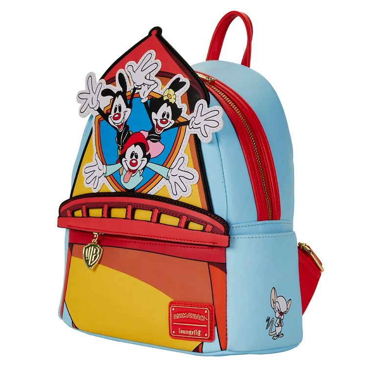 Spirit Halloween Loungefly Animaniacs WB Water Tower Mini Backpack 2 Spirit Halloween Loungefly Animaniacs WB Water Tower Mini Backpack - Image 2