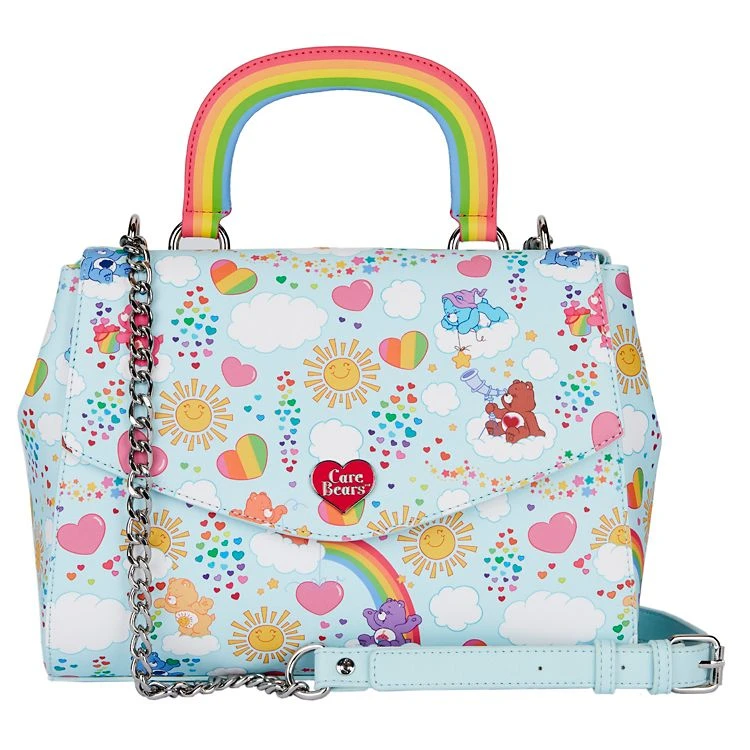 Spirit Halloween Loungefly Care Bears Rainbow Crossbody Bag 1 Spirit Halloween Loungefly Care Bears Rainbow Crossbody Bag