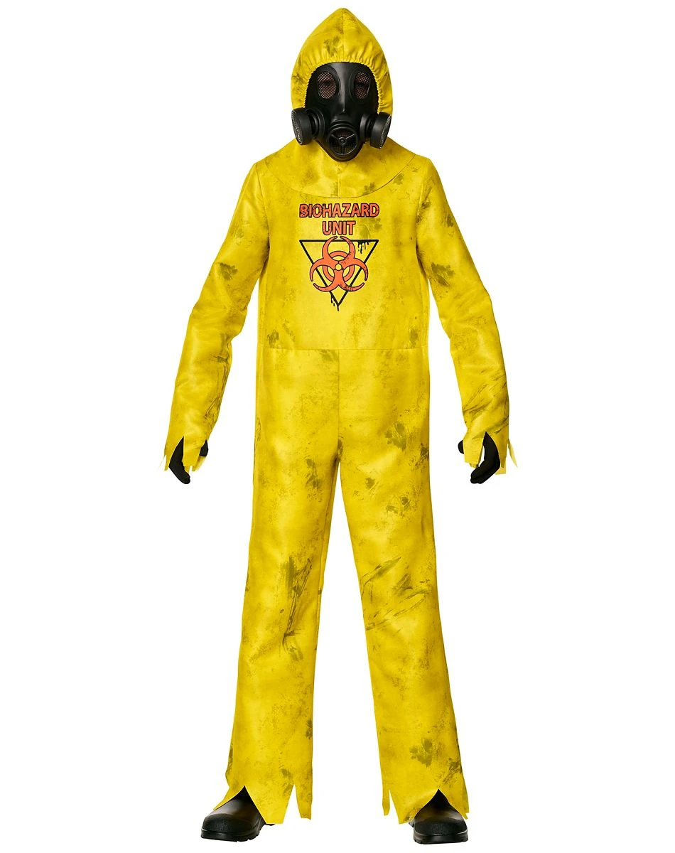 Spirit Halloween Kids Hazmat Hazard Zombie Costume 1 Spirit Halloween Kids Hazmat Hazard Zombie Costume