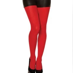 Spirit Halloween Red Opaque Tights