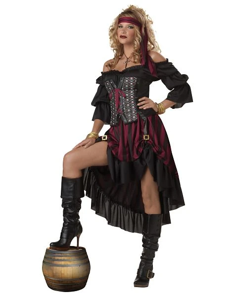 Spirit Halloween Adult Wench Pirate Costume 1 Spirit Halloween Adult Wench Pirate Costume