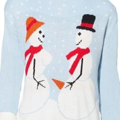 Spirit Halloween Snow Couple Ugly Christmas Sweater 7 Spirit Halloween Snow Couple Ugly Christmas Sweater -Cheap Trick Or Treat Hub Store 07173909 c