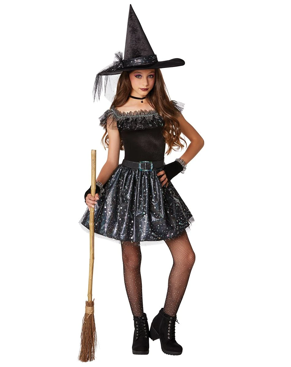 Spirit Halloween Kids Glitter Witch Costume 1 Spirit Halloween Kids Glitter Witch Costume