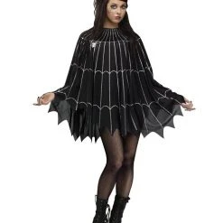 Spirit Halloween Adult Spider Web Poncho Costume