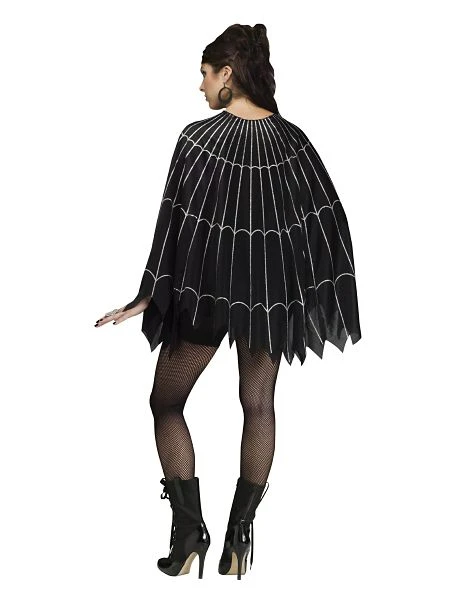 Spirit Halloween Adult Spider Web Poncho Costume 2 Spirit Halloween Adult Spider Web Poncho Costume - Image 2
