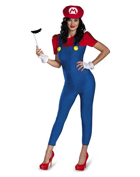 Spirit Halloween Adult Mario One Piece Costume - Mario Bros 1 Spirit Halloween Adult Mario One Piece Costume - Mario Bros