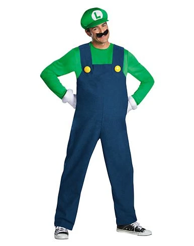 Spirit Halloween Adult Luigi Costume - Mario Bros 1 Spirit Halloween Adult Luigi Costume - Mario Bros