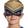 Spirit Halloween Kids Gold Puff Power Rangers Half Mask - Power Rangers Dino Charge