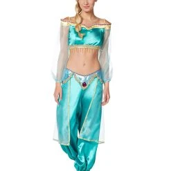Spirit Halloween Adult Jasmine Costume Deluxe - Aladdin -Cheap Trick Or Treat Hub Store 07336183 c