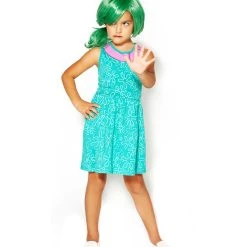 Spirit Halloween Kids Disgust Dress Costume - Inside Out -Cheap Trick Or Treat Hub Store 07356355 c