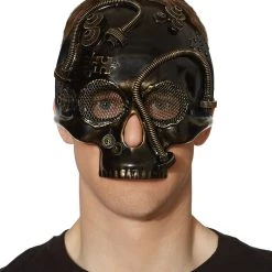 Spirit Halloween Steampunk Skull Half Mask