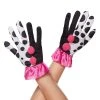 Spirit Halloween Harlequin Clown Ruffle Gloves