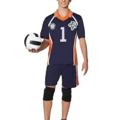 Spirit Halloween Adult Navy Volleyball Uniform Costume -Cheap Trick Or Treat Hub Store 07423742 c