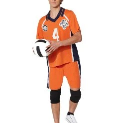 Spirit Halloween Adult Orange Volleyball Uniform Costume -Cheap Trick Or Treat Hub Store 07423783 c