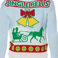 Spirit Halloween Adult Singing Light Up Jingle Bells Ugly Christmas Sweater -Cheap Trick Or Treat Hub Store 07440621 d