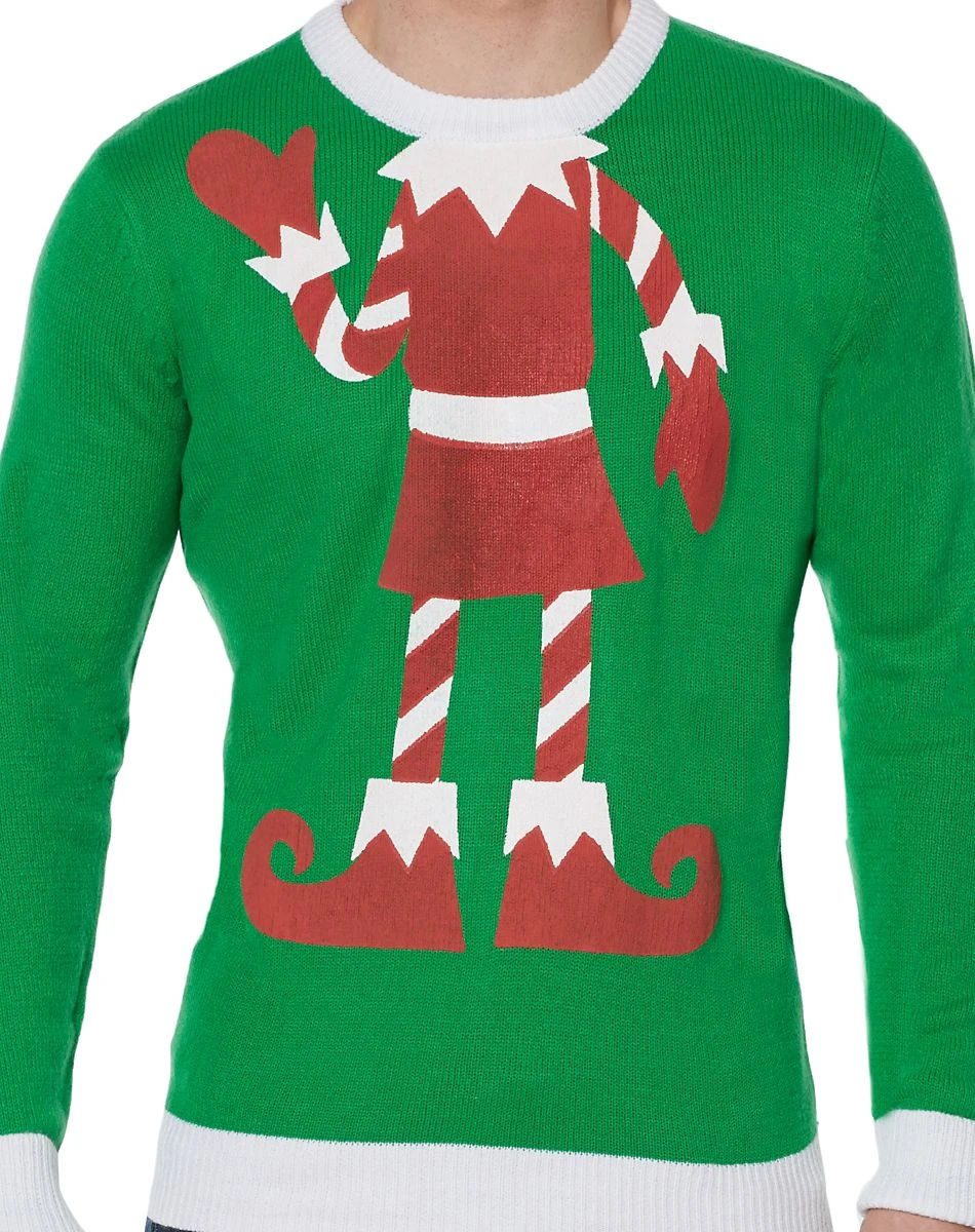 Spirit Halloween Adult Elf Ugly Christmas Sweater 4 Spirit Halloween Adult Elf Ugly Christmas Sweater - Image 4