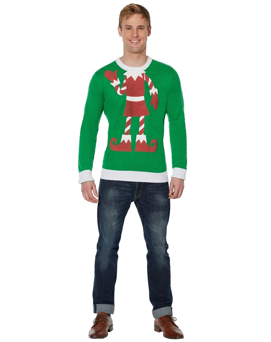 Spirit Halloween Adult Elf Ugly Christmas Sweater 5 Spirit Halloween Adult Elf Ugly Christmas Sweater - Image 5