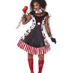 Spirit Halloween Adult Twisted Clown Costume