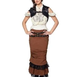 Spirit Halloween Black Steampunk Vest 7 Spirit Halloween Black Steampunk Vest -Cheap Trick Or Treat Hub Store 07467640 d