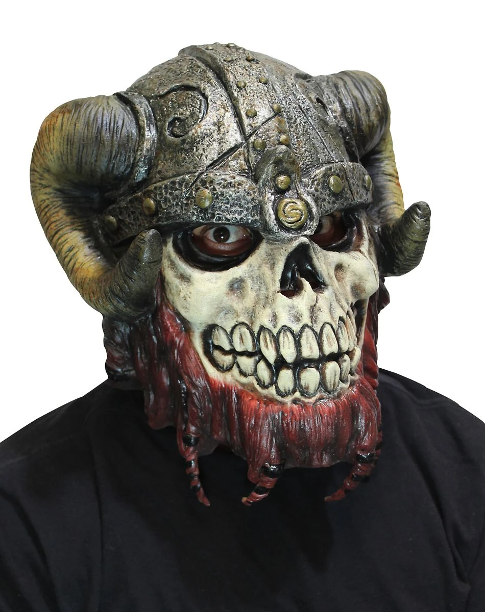 Spirit Halloween Viking Skeleton Full Mask 3 Spirit Halloween Viking Skeleton Full Mask - Image 3