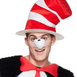 Spirit Halloween Adult Cat in the Hat Costume - Dr. Seuss -Cheap Trick Or Treat Hub Store 07470545 c