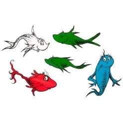 Spirit Halloween One Fish Two Fish Patch Set - Dr. Seuss -Cheap Trick Or Treat Hub Store 07475486 e