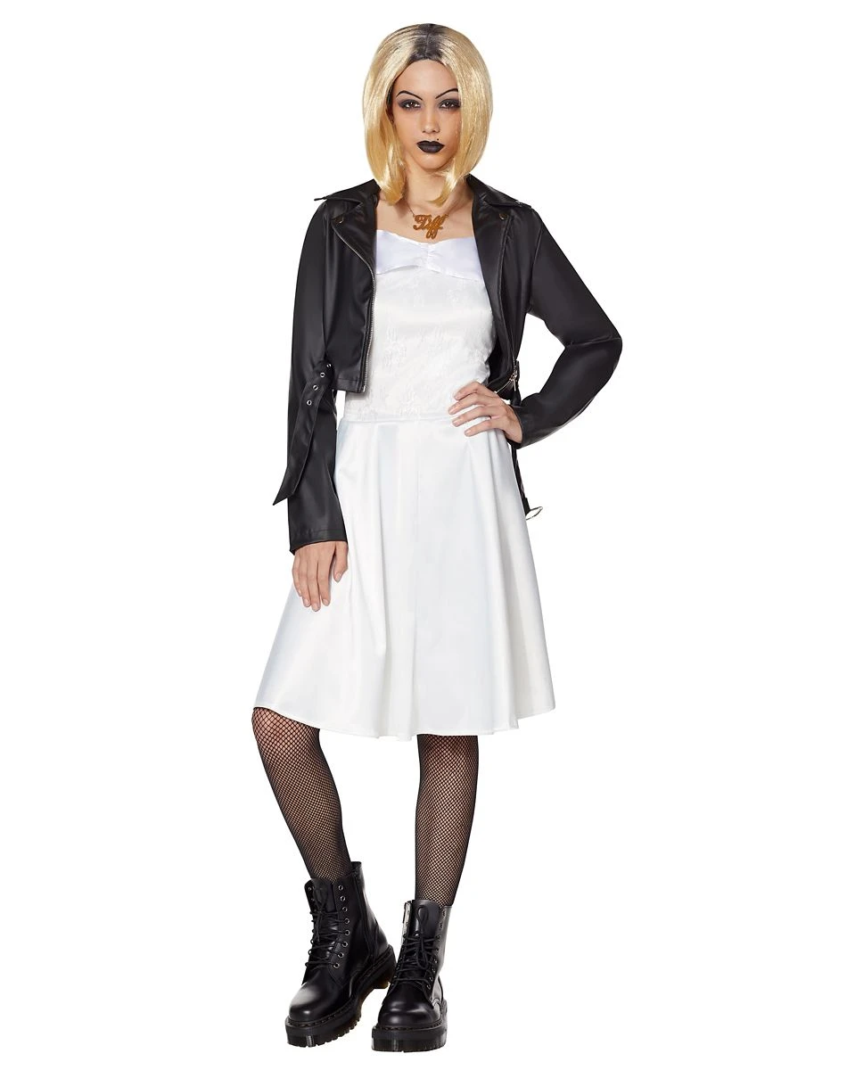Spirit Halloween Adult Tiffany Costume - Bride of Chucky 1 Spirit Halloween Adult Tiffany Costume - Bride of Chucky