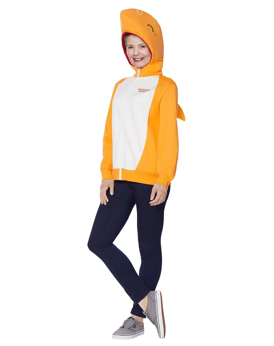 Spirit Halloween Adult Grandma Shark Costume Hoodie - Baby Shark 3 Spirit Halloween Adult Grandma Shark Costume Hoodie - Baby Shark - Image 3
