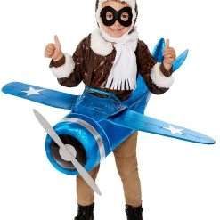 Spirit Halloween Toddler Ride-Along Plane and Pilot Costume