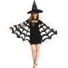 Spirit Halloween Adult Spider Web Capelet Poncho