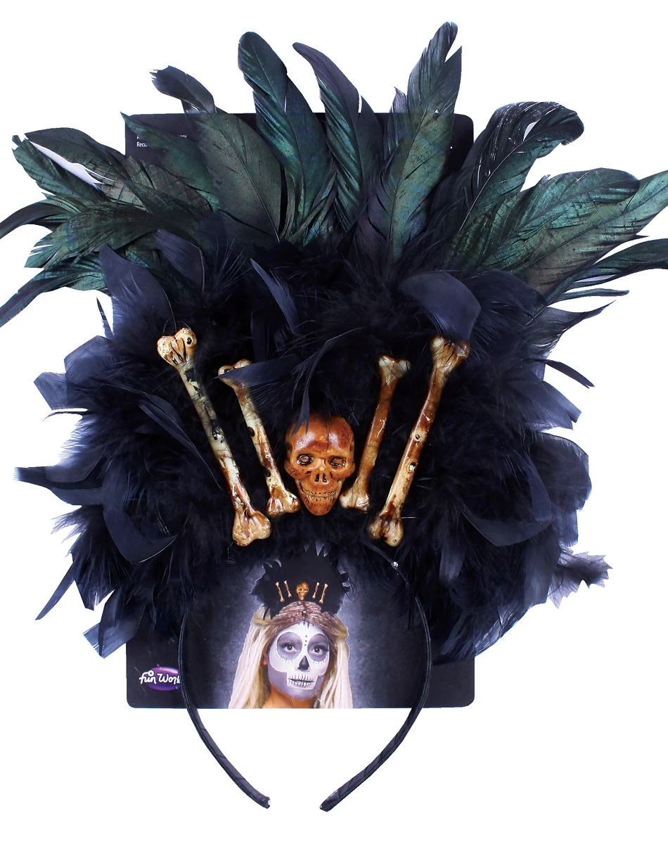 Spirit Halloween Voodoo Queen Deluxe Headpiece 2 Spirit Halloween Voodoo Queen Deluxe Headpiece - Image 2