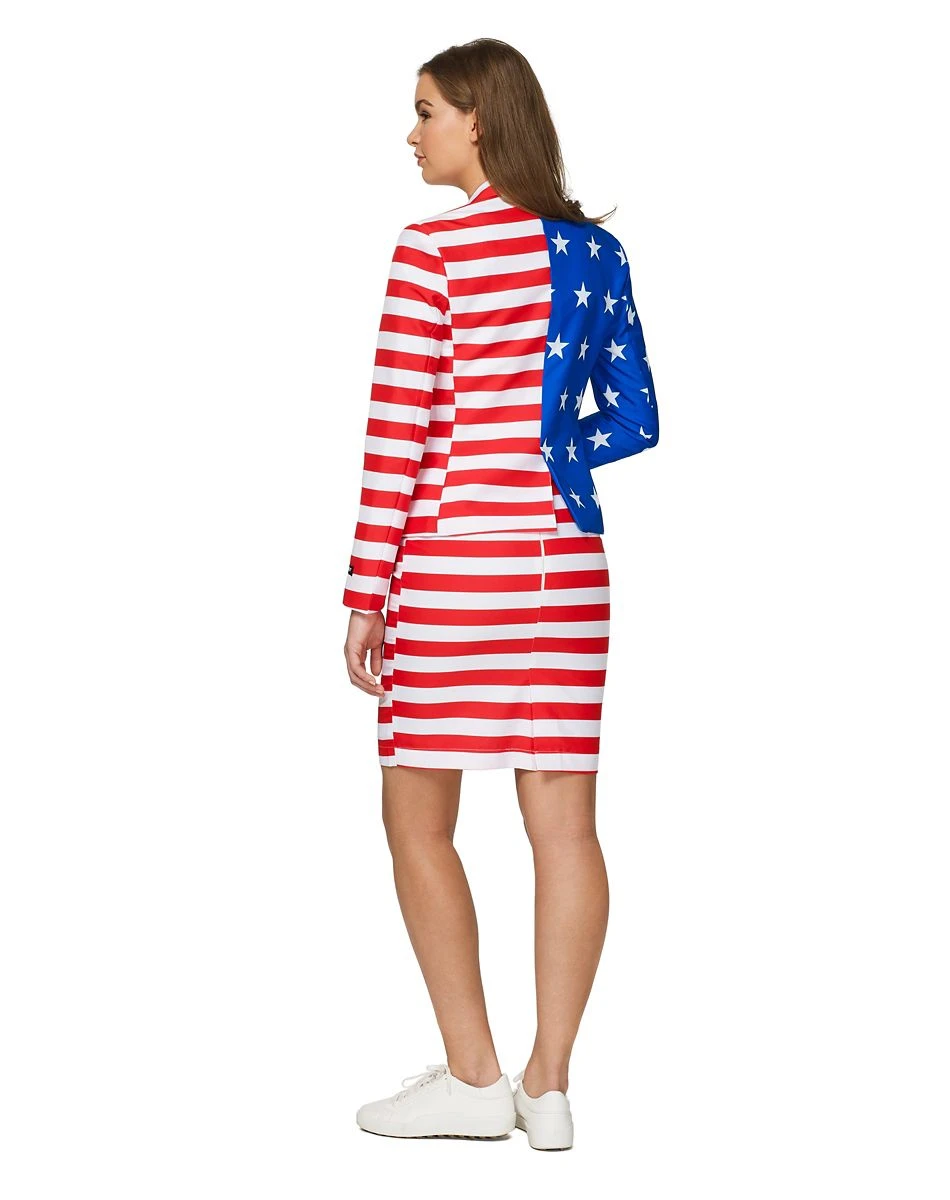 Spirit Halloween Adult Women's Americana Suit 2 Spirit Halloween Adult Women's Americana Suit - Image 2