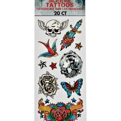 Spirit Halloween Punk Tattoos - 20 Pack