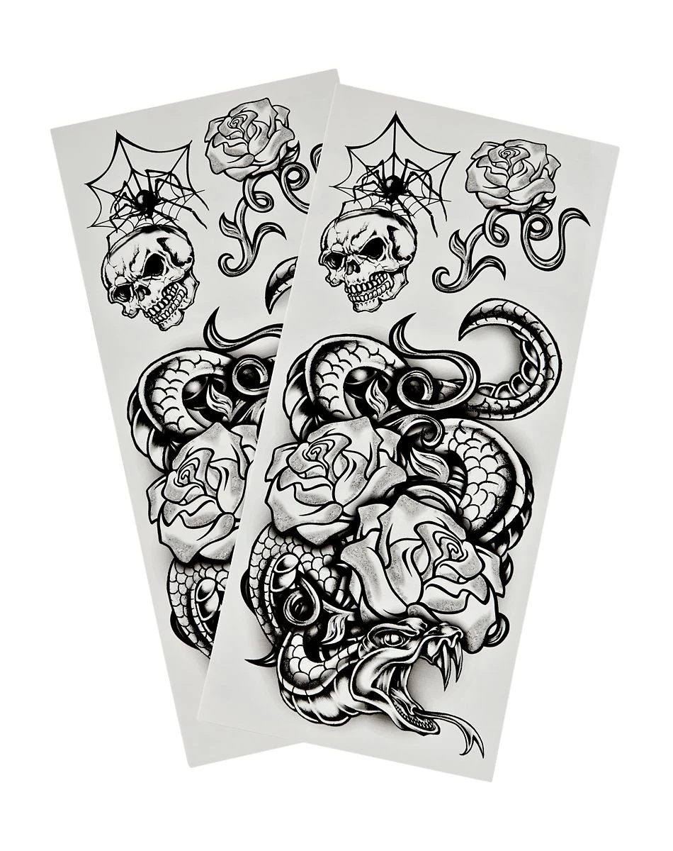 Spirit Halloween Multi-Pack Punk Tattoos - 6 Count 2 Spirit Halloween Multi-Pack Punk Tattoos - 6 Count - Image 2