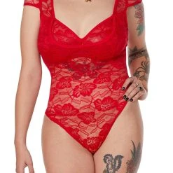 Spirit Halloween Lace Trim Plus Size Bodysuit 10 Spirit Halloween Lace Trim Plus Size Bodysuit -Cheap Trick Or Treat Hub Store 07603053 b