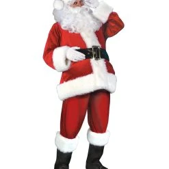 Spirit Halloween Adult Velvet Santa Suit Deluxe