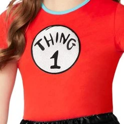 Spirit Halloween Kids Thing 1 and Thing 2 Costume Kit – Dr. Seuss -Cheap Trick Or Treat Hub Store 07616469 c