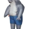 Spirit Halloween Adult King Shark Inflatable Costume - The Suicide Squad