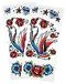 Spirit Halloween Bird and Flower Sleeve Temporary Tattoos