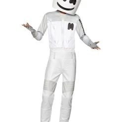Spirit Halloween Kids Marshmello Jumpsuit Costume -Cheap Trick Or Treat Hub Store 07639354 d