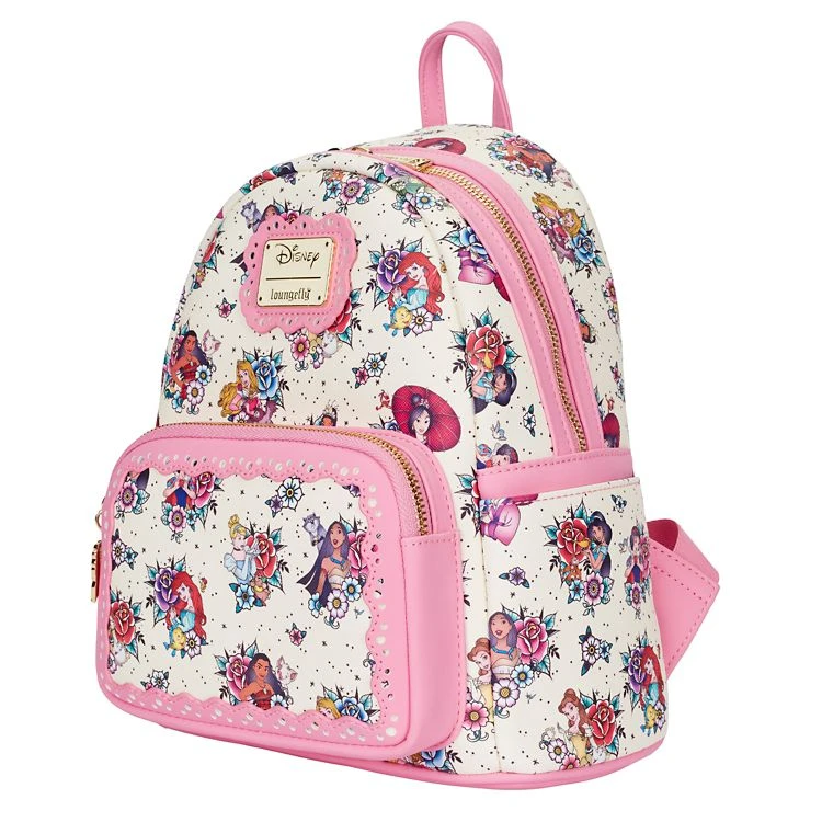 Spirit Halloween Loungefly Disney Princess Tattoos Mini Backpack 2 Spirit Halloween Loungefly Disney Princess Tattoos Mini Backpack - Image 2