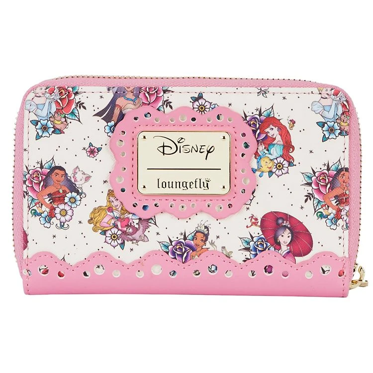 Spirit Halloween Loungefly Princess Tattoos Zip Wallet - Disney Princesses 4 Spirit Halloween Loungefly Princess Tattoos Zip Wallet - Disney Princesses - Image 4